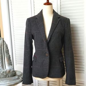 Zara Gray Plaid Blazer